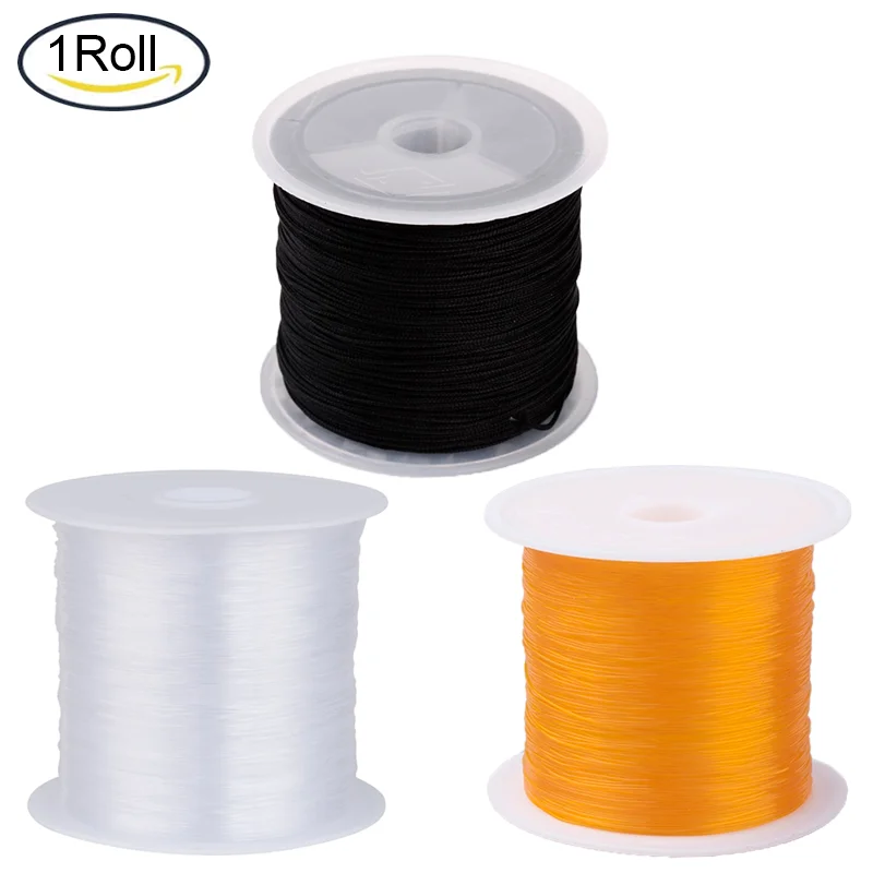 5~100m Clear Invisible Craft Nylon Thread 0.2~1mm Monofilament Fishing Line Bead String Cord for Gemstone Jewelry