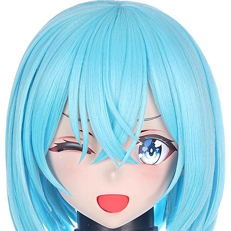اليدوية تخصيص كامل عقال قفل دمية شخصية كرتونية كيغ تأثيري Kigurumi قناع الراتنج انمي ياباني أقنعة Kigurumi