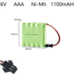 Akumulator 6V AAA ni-mh 1100mAh do zestawu zabawki zdalnie sterowanym samochodowym detektora medycznego