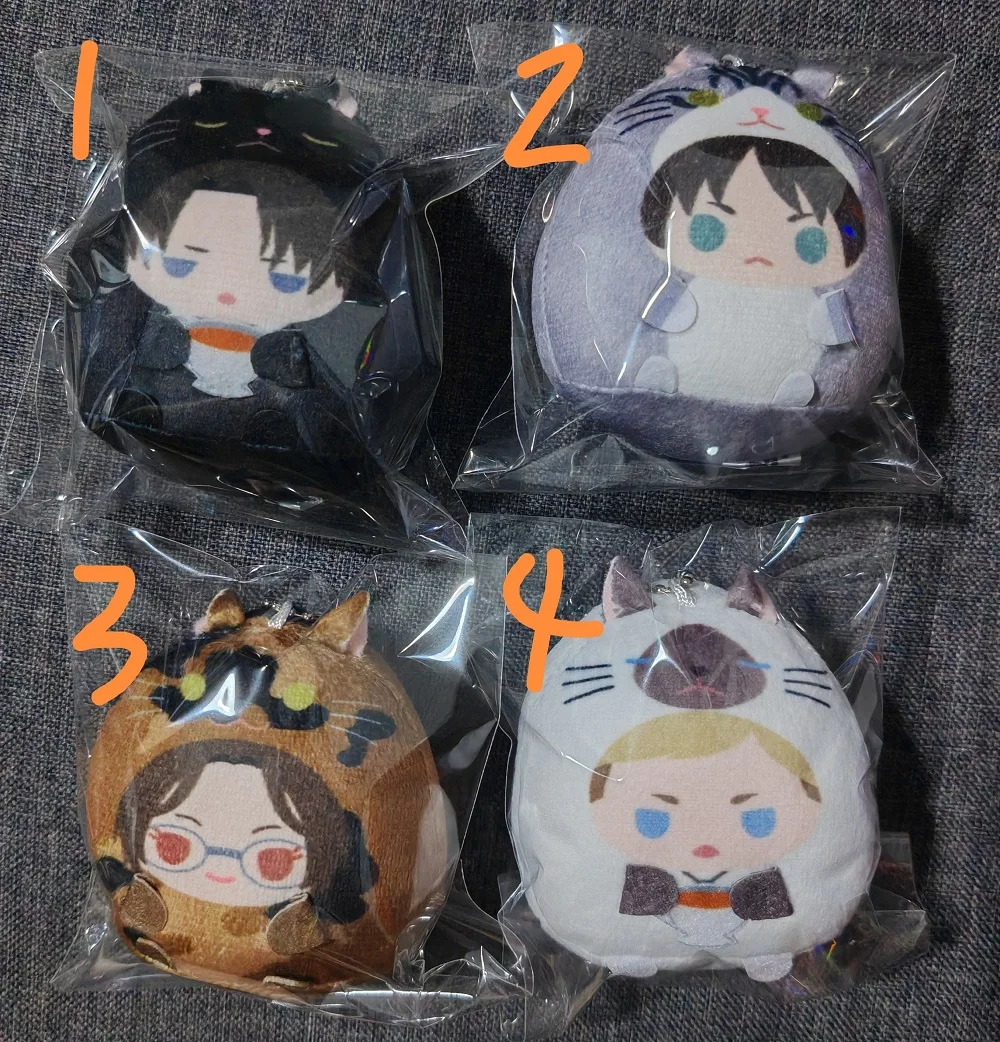 アニメ進撃の巨人手のひらの動物ボールシリーズエレンイェーガーハンジゾーイぬいぐるみフィギュアペンダント小さなギフト