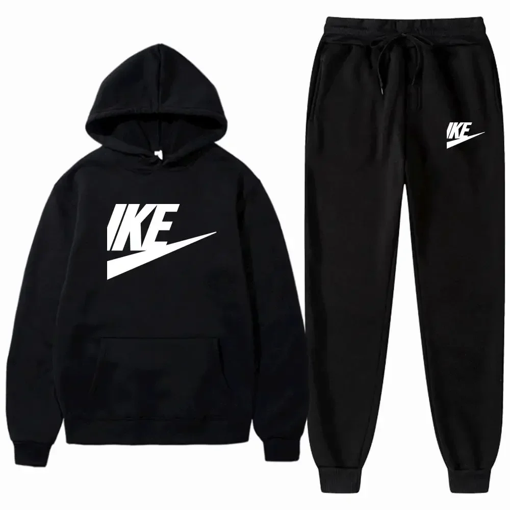 

Мужские пуловеры с капюшоном, спортивные штаны, комплекты из 2 предметов, флисовая повседневная толстовка, спортивная одежда, уличная одежда, свитера для тренировок и упражнений