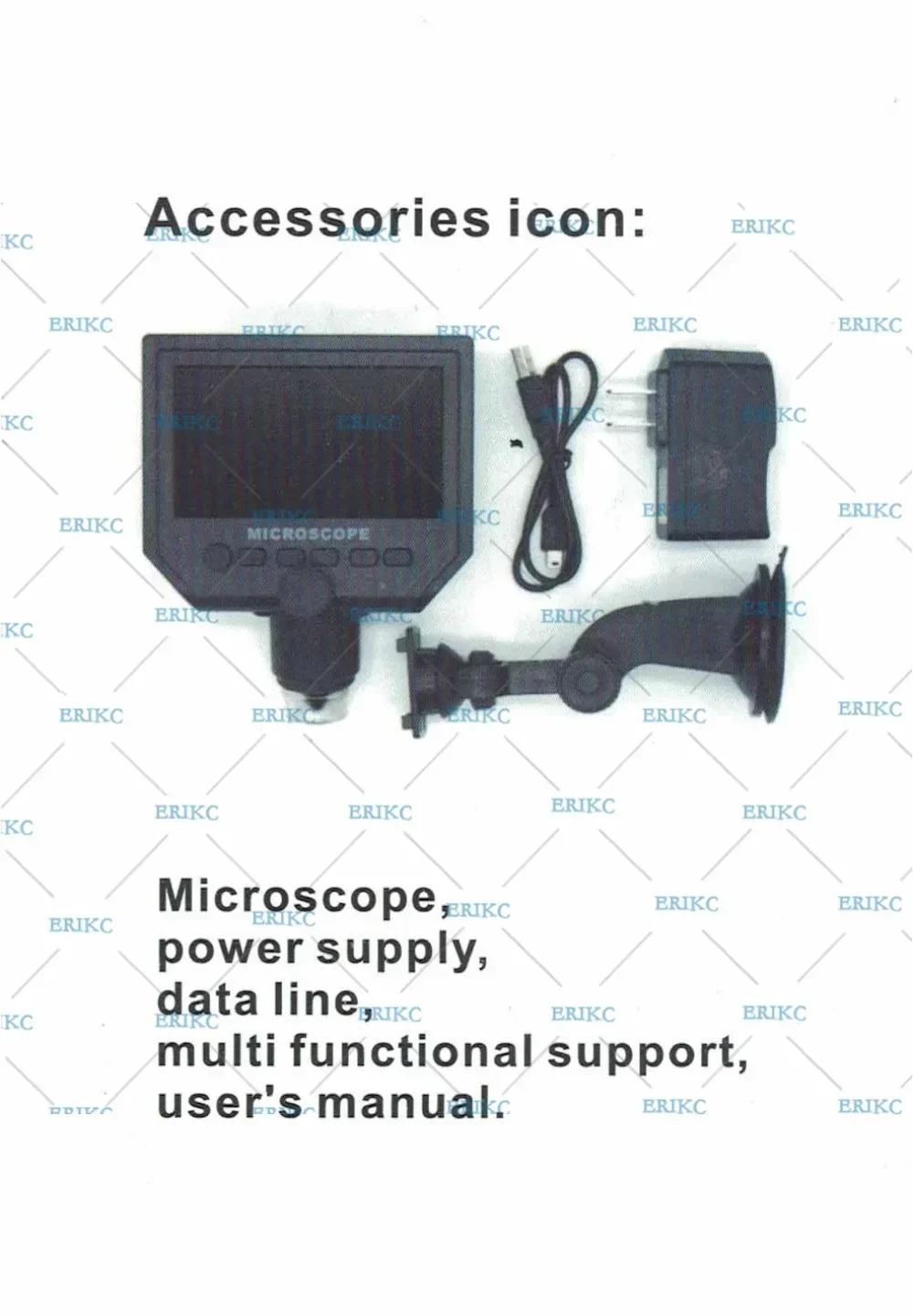 ERIKC Diesel Common Rail Injector Electron Microscope E1024032 Amplifier Repair Diagnostic Tool