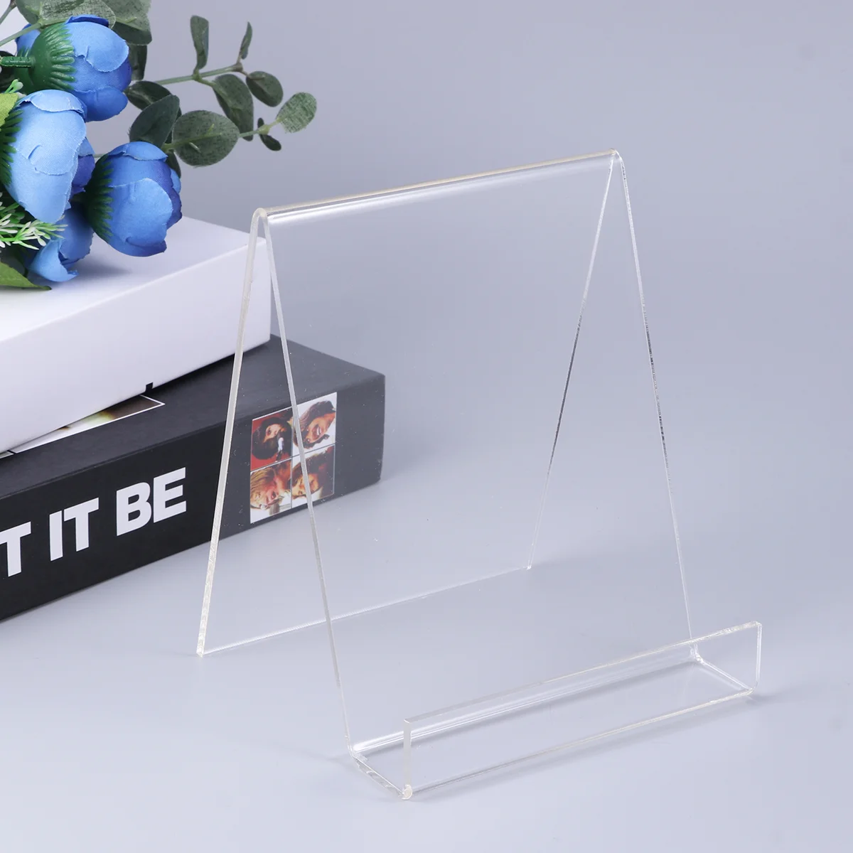 

Clear Acrylic Wallet Phone Books Tablet Display Stand Organizer Holders Small Jewelry Rack - A5 Acrylic Holder