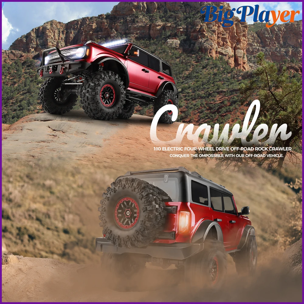WLtoys 104020 1/10 Scale 4WD Electric RC Rock Climber 2.4GHz Rc Car Remote Control Off-Road Car Toy Gift for Boys Adults