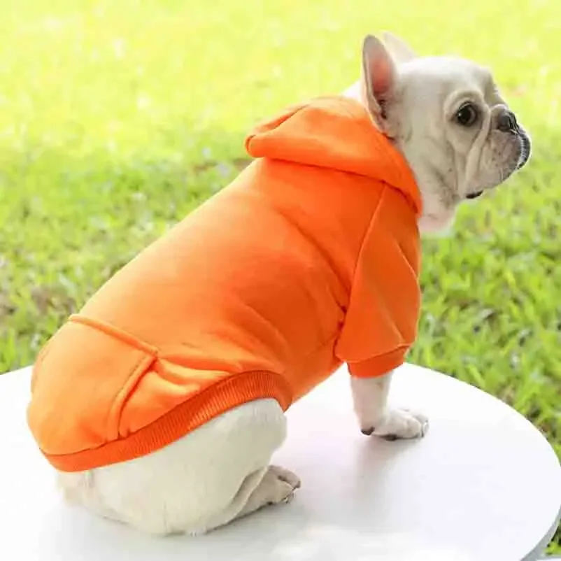 Cão inverno moletom com capuz para pequeno e médio cachorrinho casaco para animais de estimação filhote de cachorro gato jaqueta roupas chihuahuas