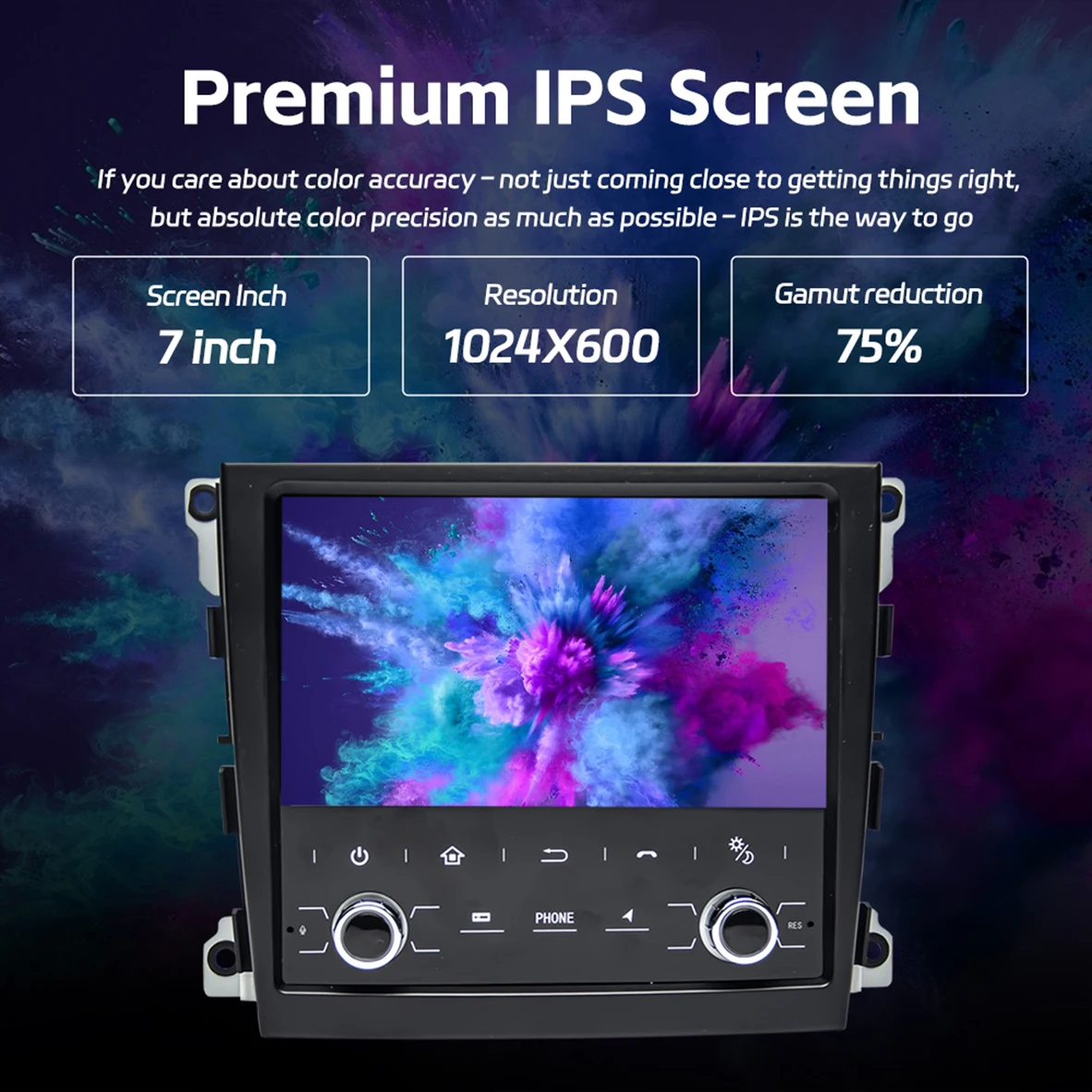 LK7261 7''Android 12 Stystem navigasi Stereo mobil/Unit kepala mendukung Carplay,Android Auto, DSP