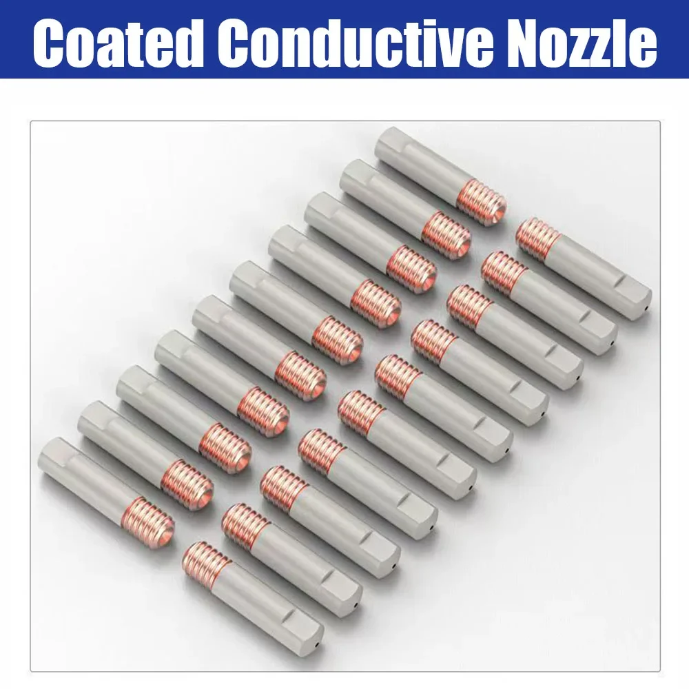 20 Pz 15AK Testa di Contatto di Saldatura Nuovo Rivestimento di Protezione 25mm M6 Ugello del Gas Testa 0.8mm-1.2mm MIG Torcia di Saldatura Ugelli di Saldatura