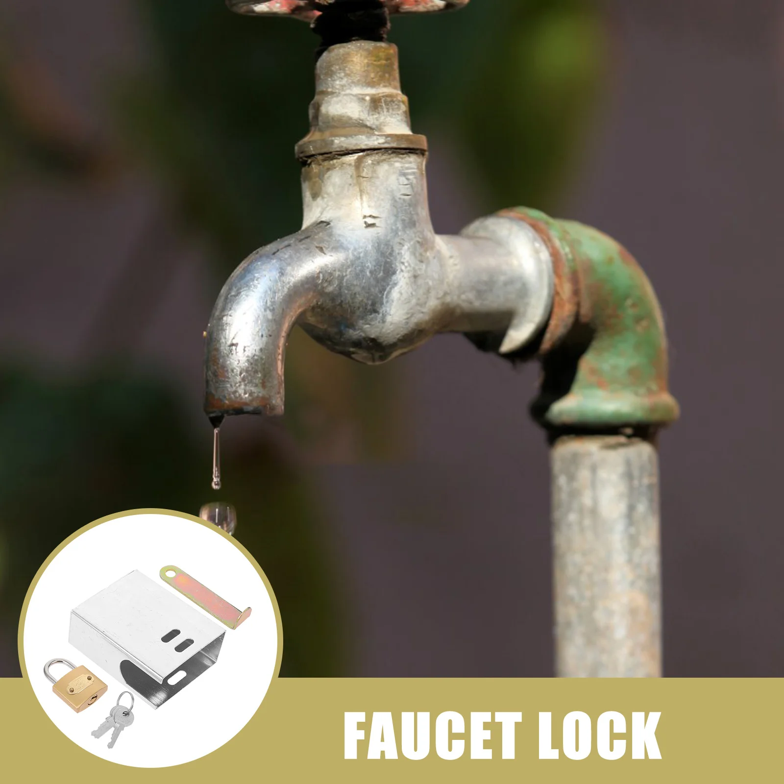 

1Set Anti-Theft Water Faucet Lock Protective Cover Outdoor Hose Bib Locking System Garden Spigot Security Faucet Locks Outdoor