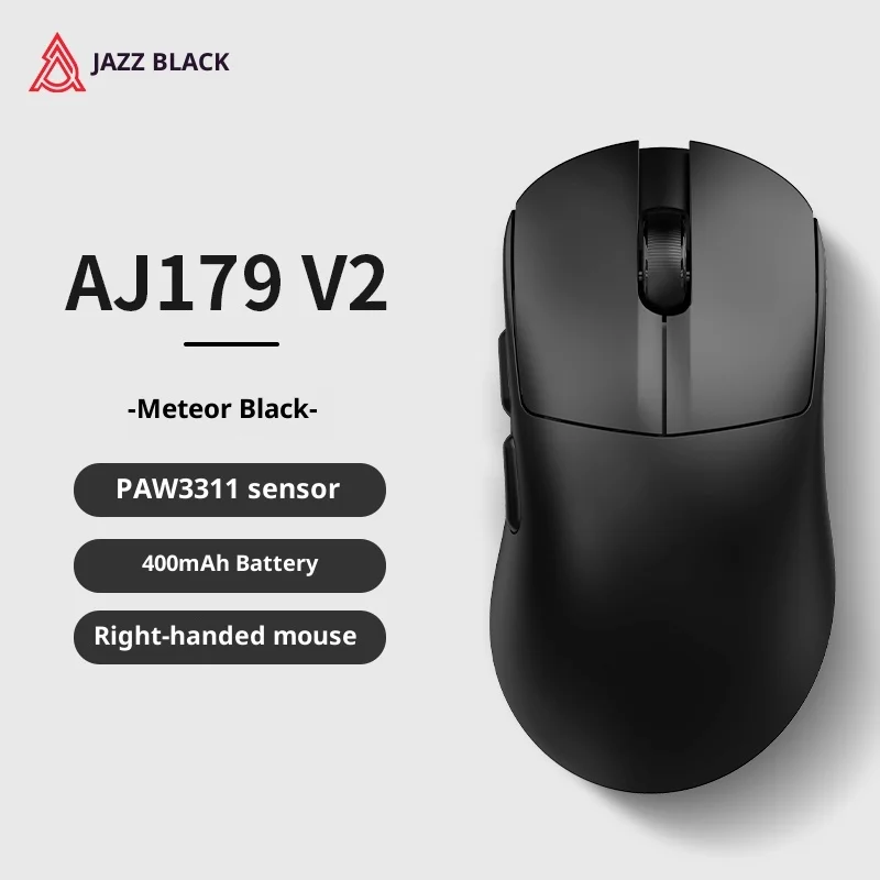 ماوس AJAZZ AJ179V2 Esports لاسلكي ثلاثي الوضع PAW3311/3395 ماوس خفيف الوزن بقدرة 800 مللي أمبير في الساعة مع شاحن ماوس ألعاب الكمبيوتر AJ179NL #6