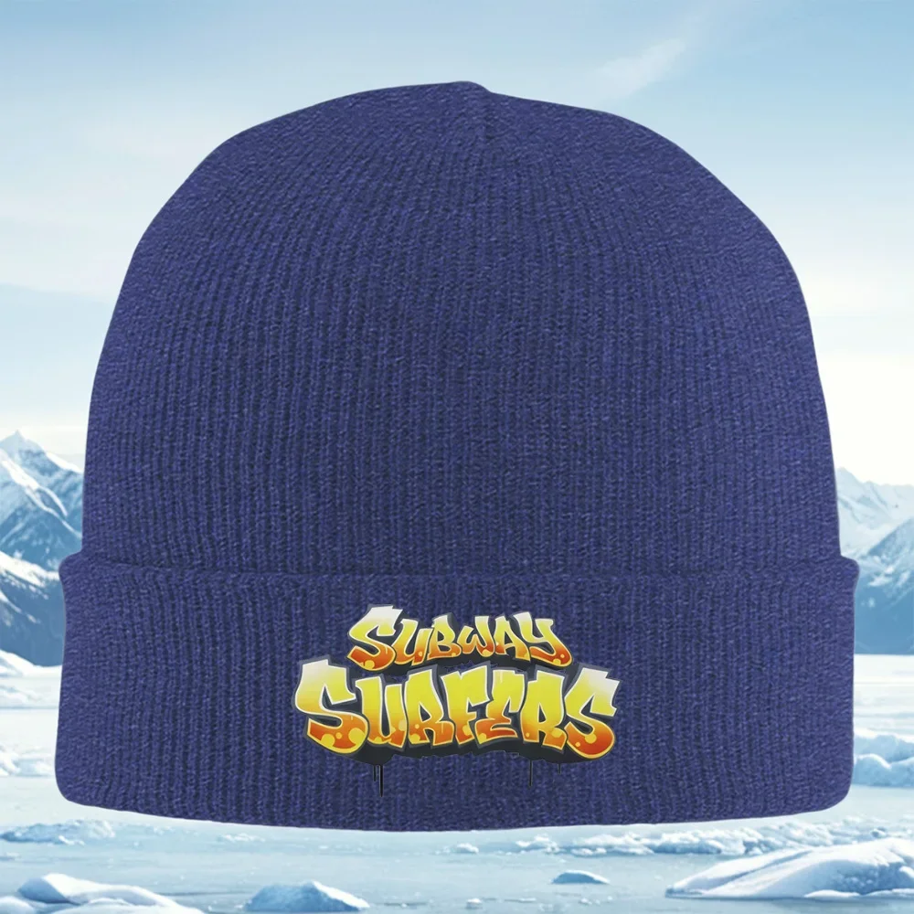 2026 Graffiti Subway Surfers,yellow,orange Men Women Unisex Knitted Hat Beanie Pullover Cap Winter Thermal Warm Christmas Outdoo view 4