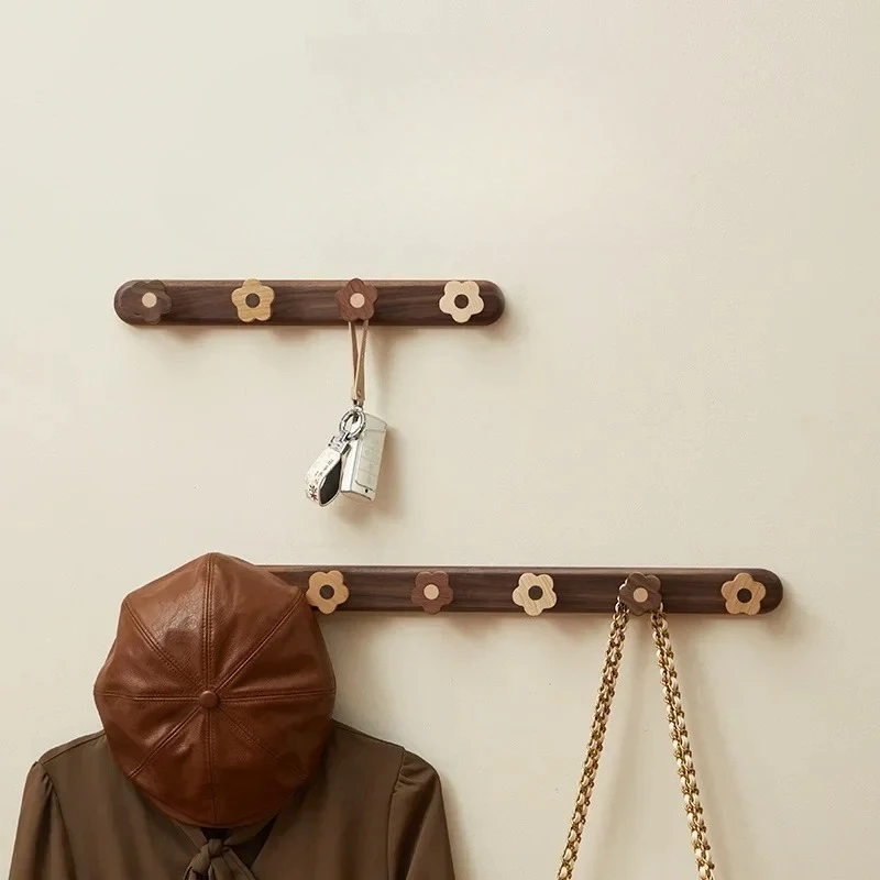 

Premium Solid Wood Heavy-Duty Wall Hooks | Industrial-Strength Adhesive | For Entryway, Coats & Hats