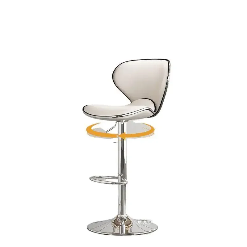 Bar chair, liftable chair, front desk bar stool, home sedentary high stool, waist checkout page high stool