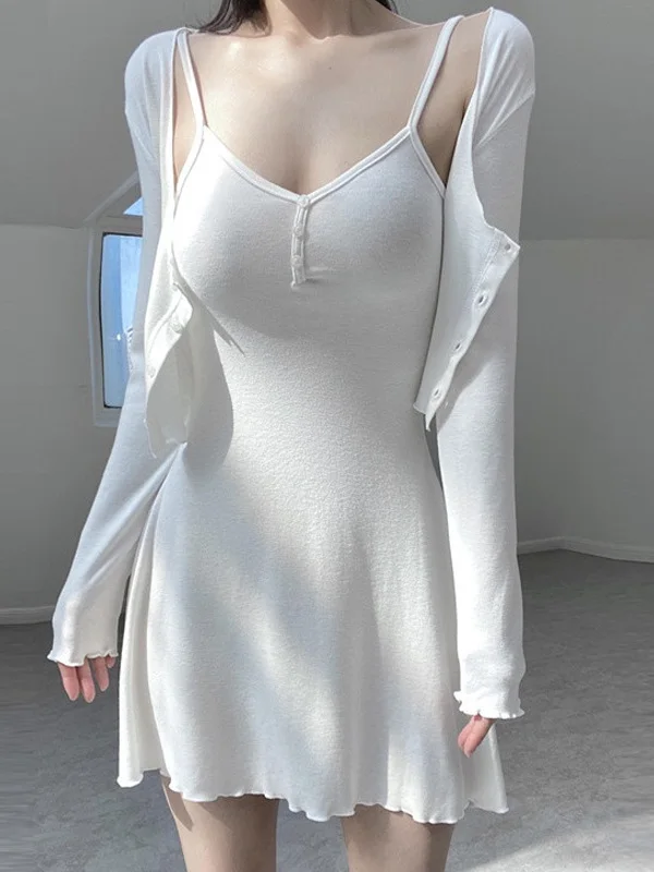 

Dongda Gate YM Sexy Women's Light Comfortable Thin Sun Protection Fashion Set Cotton Material Summer Season Fashionable Outfit