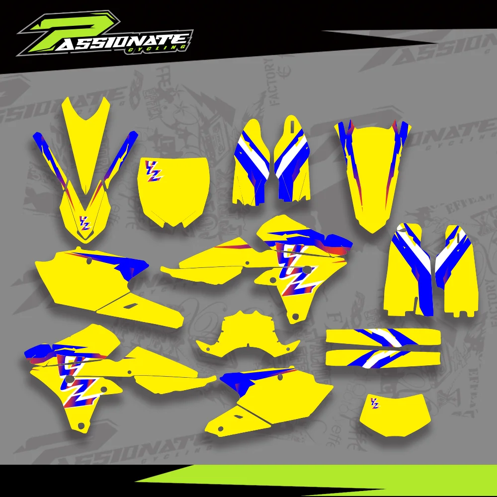Calcomanías pegatinas kit de gráficos para Yamaha YZ250F YZF 250 2018-2014 para YZ250FX 2019-2015 para YZ450F YZF 450 2014-2017
