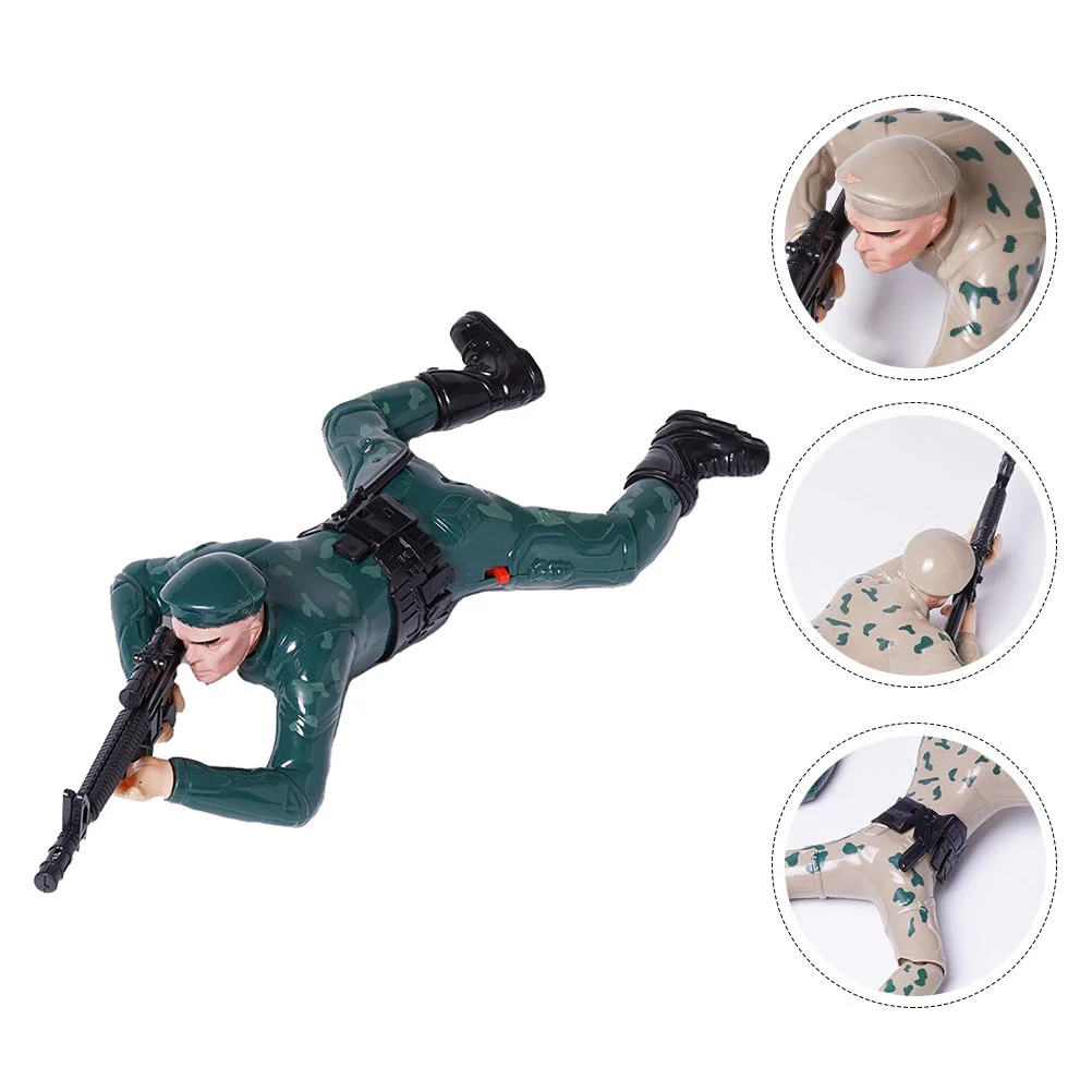 Réptil Figura Toy para Crianças, Soldado Action Figures, Elétrica Rastejando Brinquedos, Estatueta, Aprender