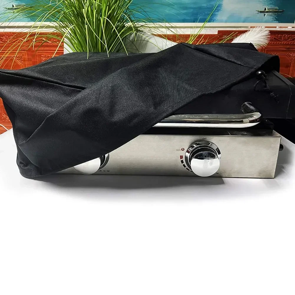 Polyester Waterproof BBQ Grill Protective Cover Black For 22 Inches Table Top Griddle With Hood 57x48x23cm BBQ Parts