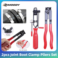 Rimoody Car Banding Tool Kit 2pcs Joint Boot Clamp Pliers Set Hose Band Cut-off Pliers Car Banding Tool Kit With Cutter Ear Boot