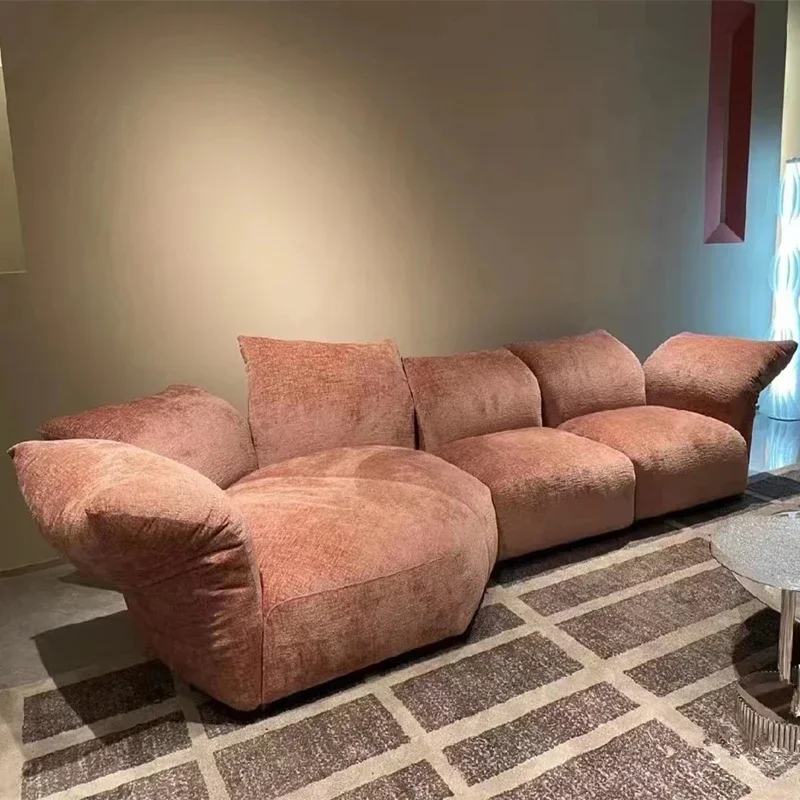 

Sofa Fabric Chenille Shaped Corner down Sofa