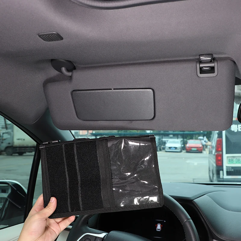 

Car Document Storage Pouch For Toyota Sienna / Senna 2021-2023 Car Sun Visor Organizer Multi-Pocket Auto Interior Accessories