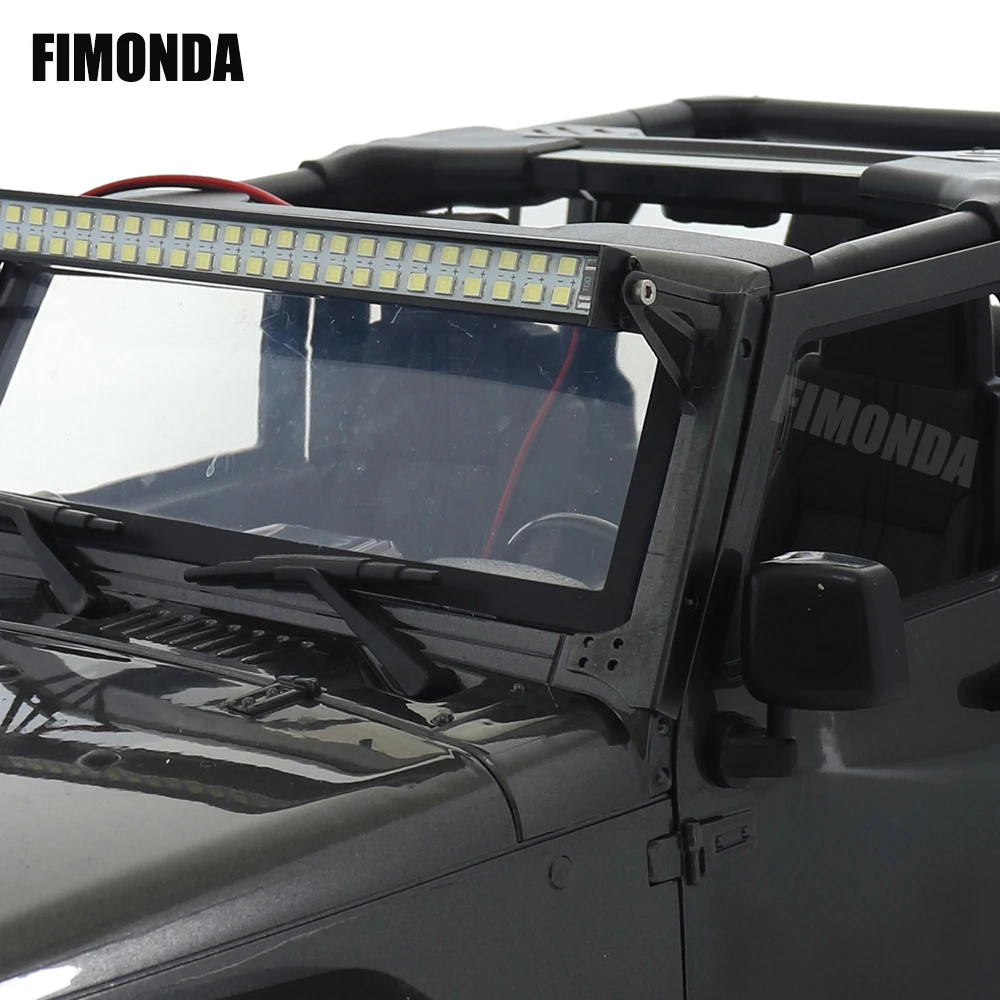 Barra de luz LED para o telhado do carro rc, branco/luzes coloridas, modo ajustável para 1/10 rastreador wrangler scx10 wraith capra trx4 trx6 cc01