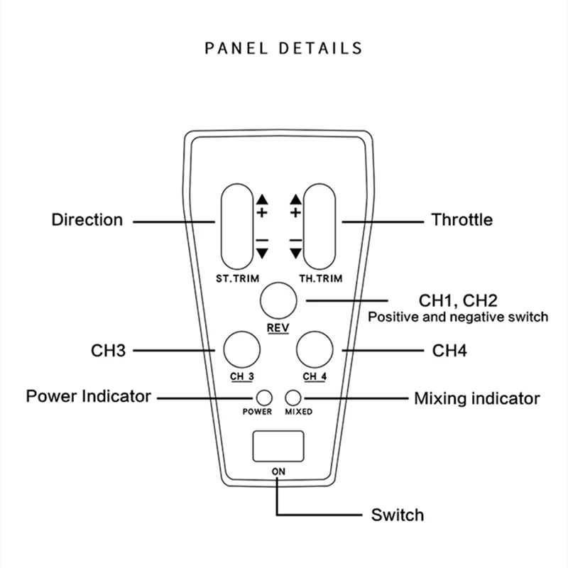 CT-400 4CH RC Radio System Transmitter And Receiver 2.4Ghz Remote Controller For RC Car Truck Boat Tanks