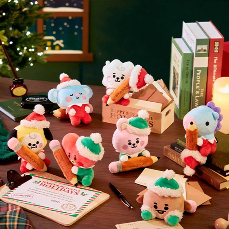 Line Friends Original Kawaii Bt21 Tata Rj Koya Chimmy Plush Mini Doll Anime Mang Cartoon Cute Christmas Series Toys Girls Gifts