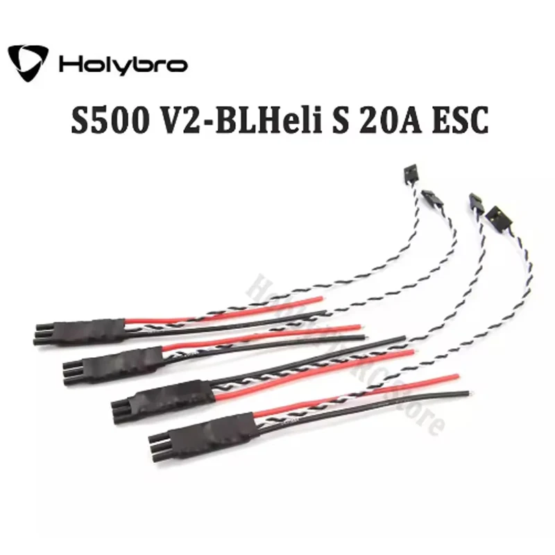 Holybro BLHeli S 2-4S 20A ESC S500 V2 Spare Parts EFM8BB21F16G MCU Supports Dshot150, Dshot300 and Dshot600 For RC FPV Drone