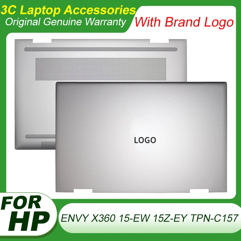 tampa traseira original do lcd do portatil tampa traseira substituicao inferior do case hp envy 15 x360 15 ew 15z ey tpn c157 tpn c158 novo 01