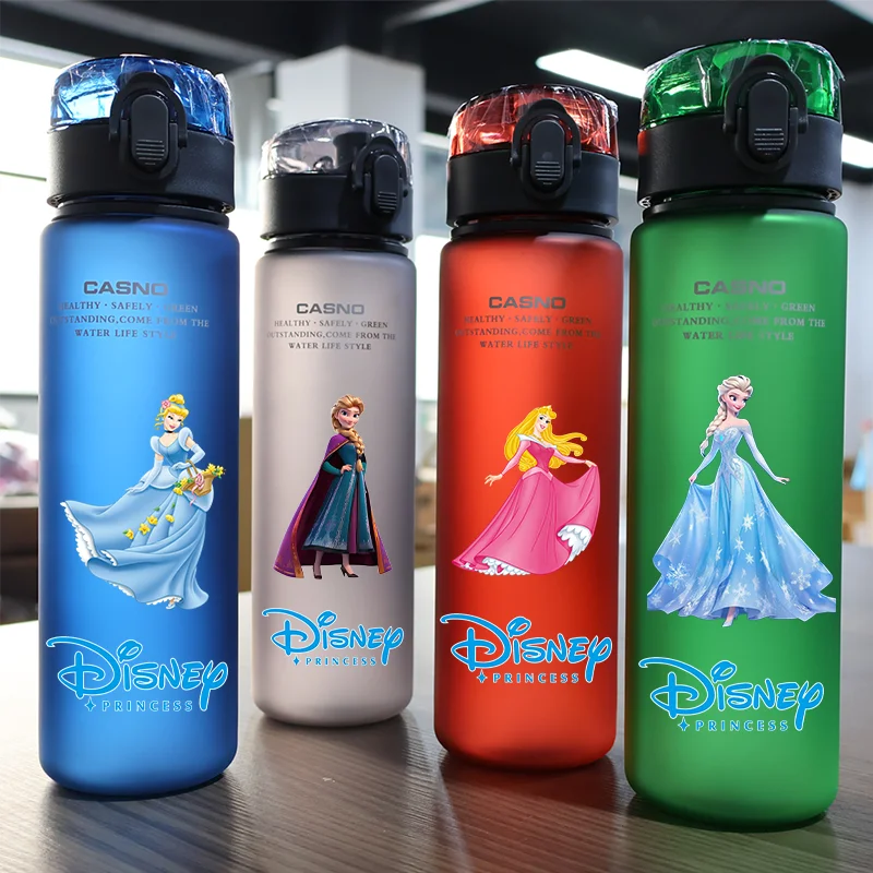 

560ML Disney Snow White Large Capacity Cartoon Plastic Water Cup Portable Leak Proof Water Bottle Outdoor Sport Travel Water Cup