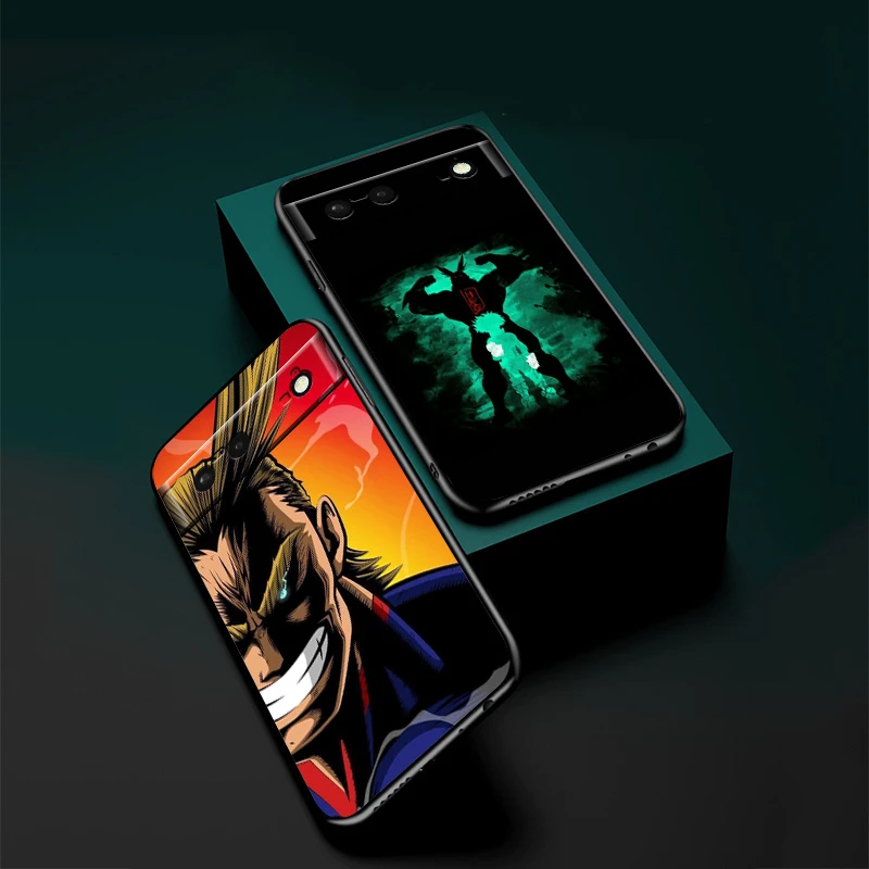 Anime My Hero Academia Comics For Google Pixel 9 8 7A 7 6A 6 5A 5 4 4A XL 5G Black Silicon Shockproof Shell TPU Phone Case