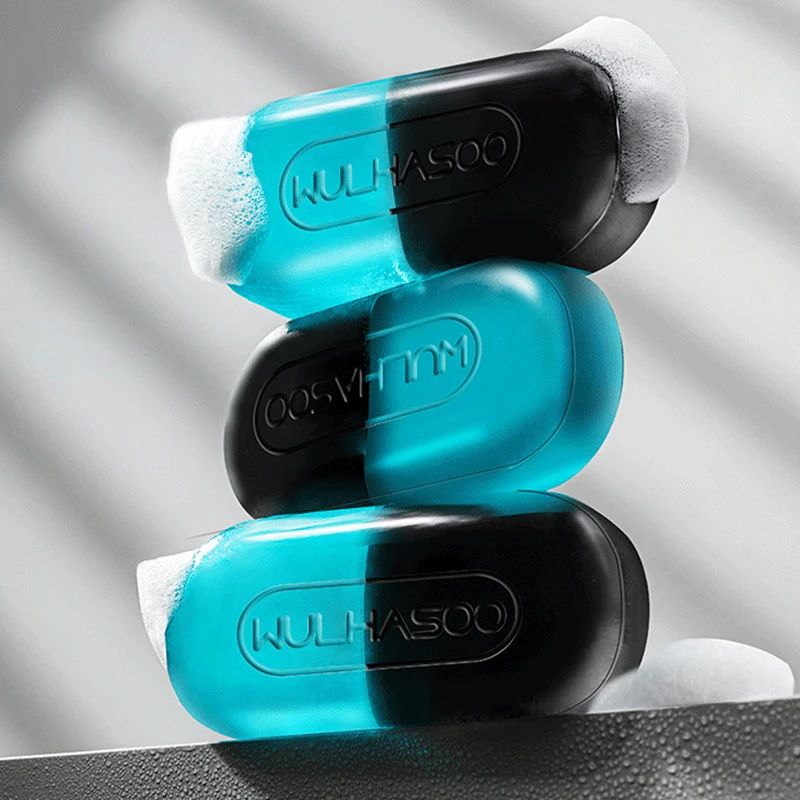 Jabón hecho a mano de Colonia de dos colores Lathering ligeramente fragante elimina el exceso de aceite que deja la piel naturalmente limpia y refrescada