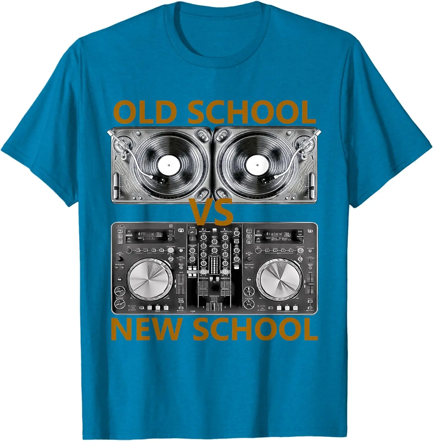 Old School DJ VS New School DJ T-Shirt, House/Dance Music