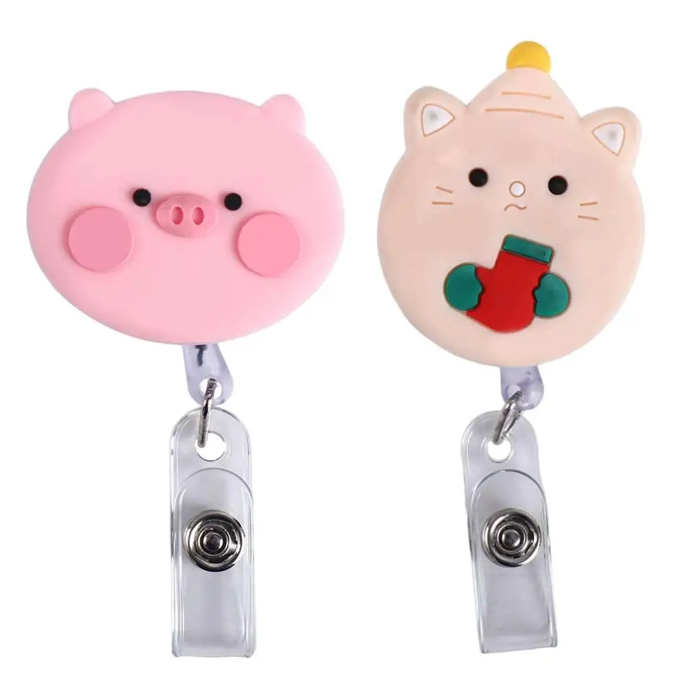 Forniture studenti orso Panda Chest Card Keys cordino retrattile Badge Reel clip per carte d'identità porta Badge per infermiera porta carte di nome