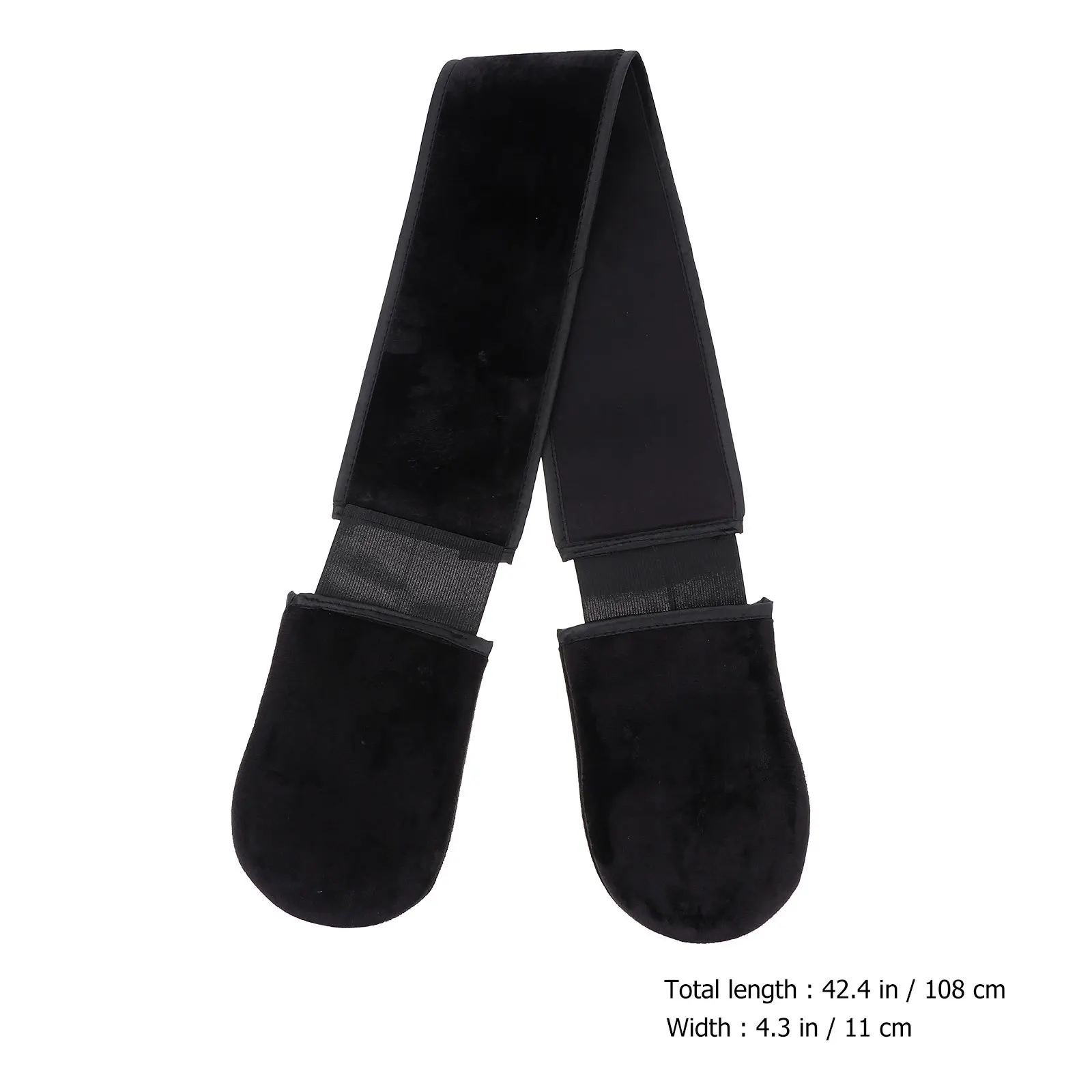 1 قطعة منظف الجسم حمام فرشاة حزام أسود شريط طويل تصميم مريح دائم الاستحمام أداة امتصاص الرطوبة الجلد ودية