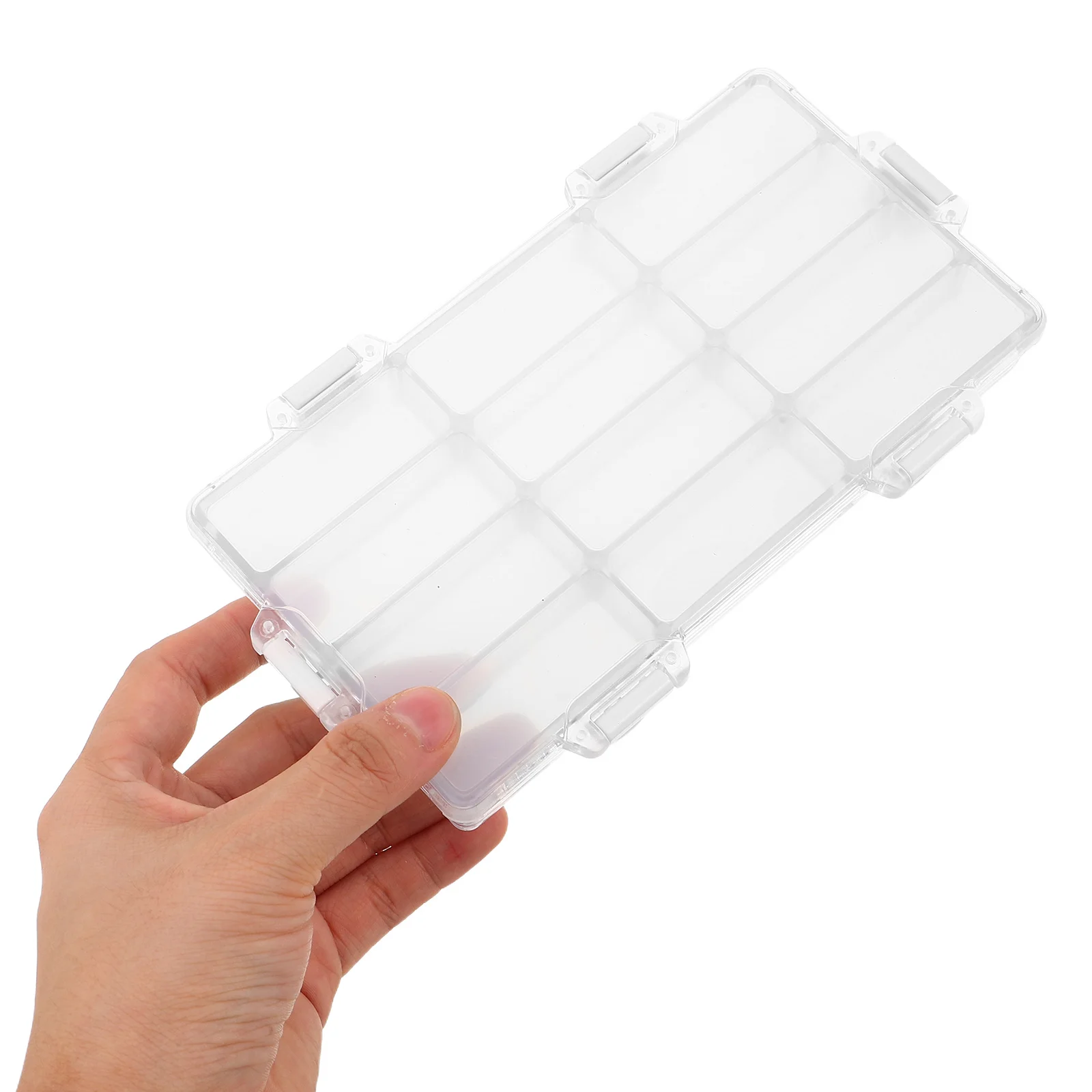 

12 Compartment Watercolor Palette Box Compact Airtight Paint Mixing Tray Portable Travel-Friendly Art Pigment Storage Case -