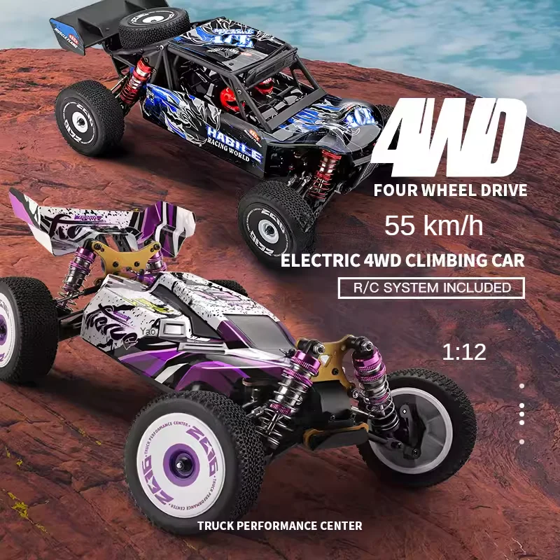 

1/12 RC Car 55Km/H 124018 124019 2.4G 4WD Racing Drift Electric Remote Control High Speed Off-Road Vehicle Toys Gift for Boys