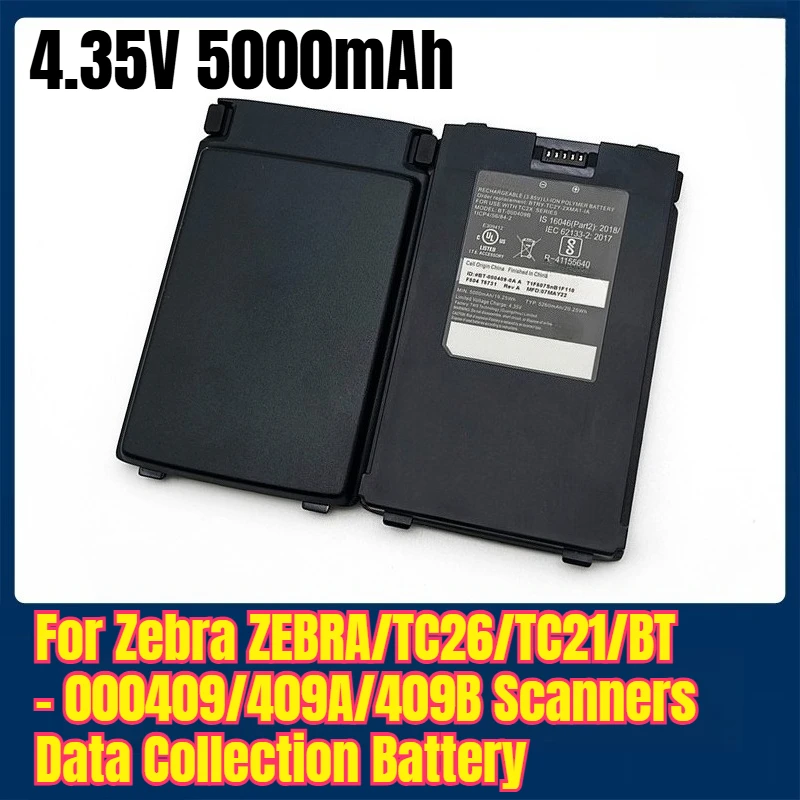

4.35V 5000mAh Battery for Zebra ZEBRA/TC26/TC21/BT - 000409/409A/409B Scanners Data Collection