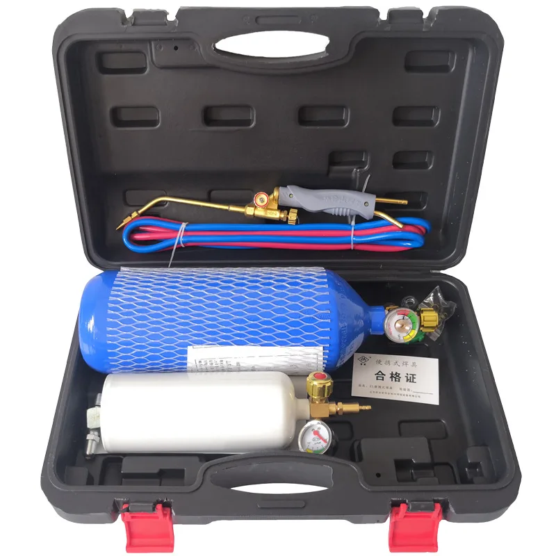 2L Portable Single Stage Air Conditioning Refrigeration Fittings Gas Welding Torch Kit Welding Torch 35/50