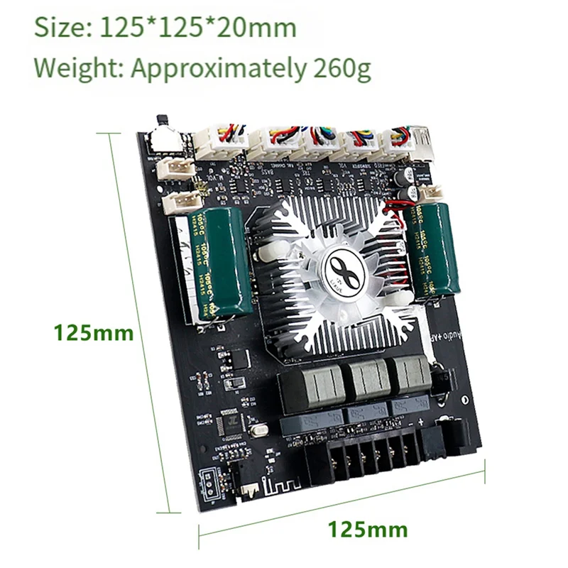 【ABUP】ZK-HT21 160Wx2+ 220W 2.1 قناة TDA7498E مضخم الطاقة الرقمي APP وحدة مضخم الطاقة الصوتي بلوتوث