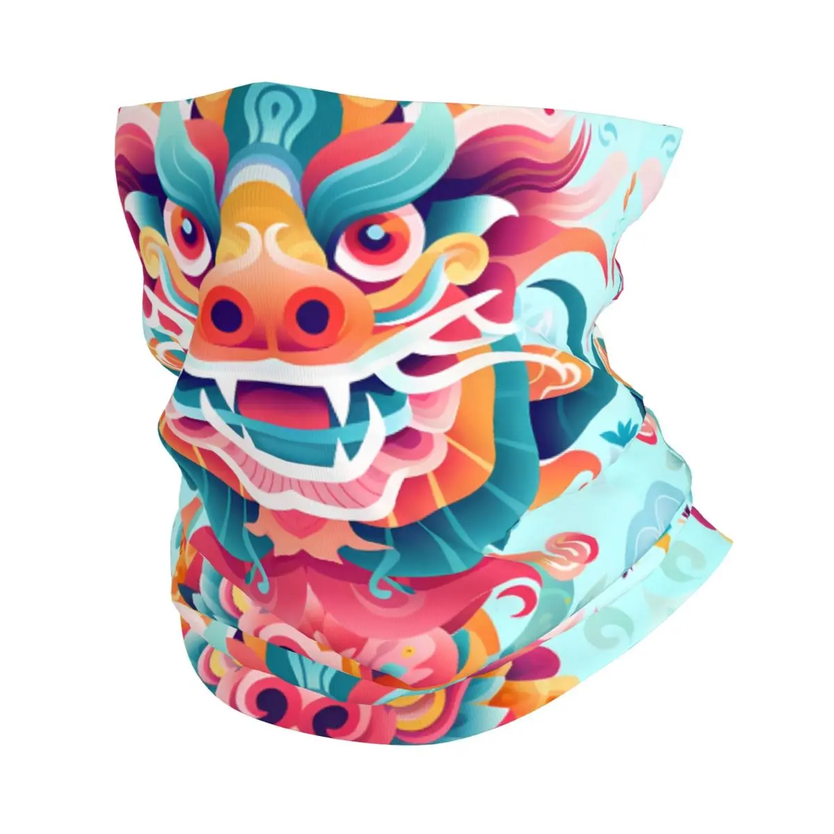 Dragon (9) Scarf Neckerchief Neck Face Mask Polyester