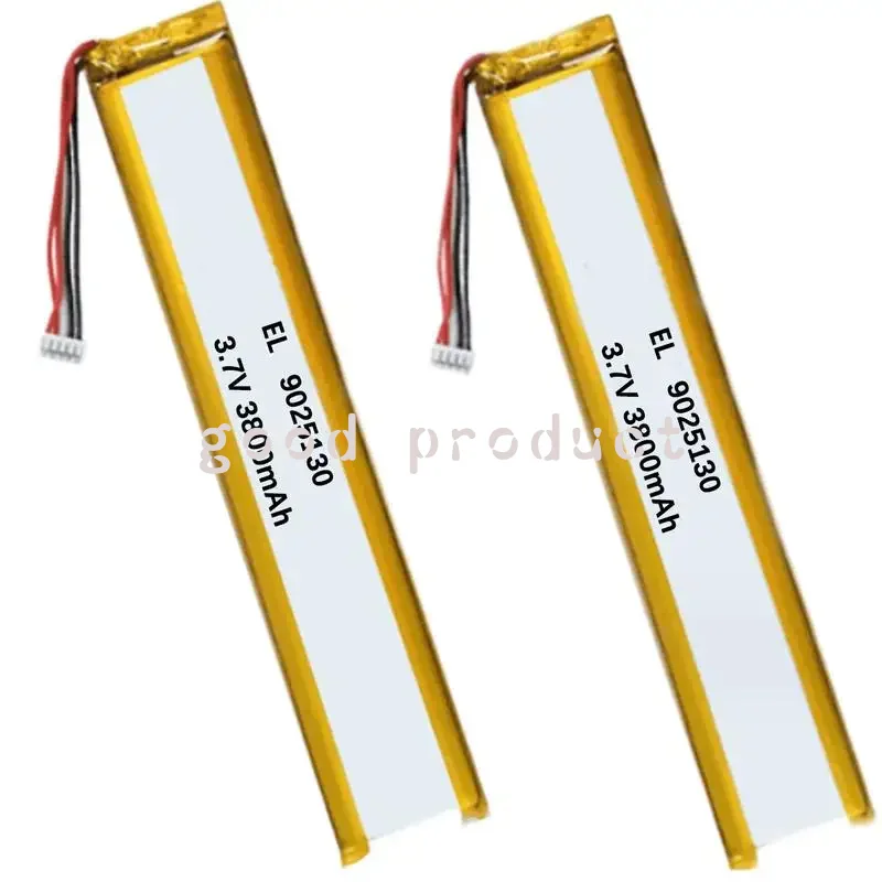 ZX  5-wire 9025130 3.7V 3800mAh Rechargeable Lithium Li-ion Polymer Battery for Dashcam Wardrobe LED Lights 9525130 8525125