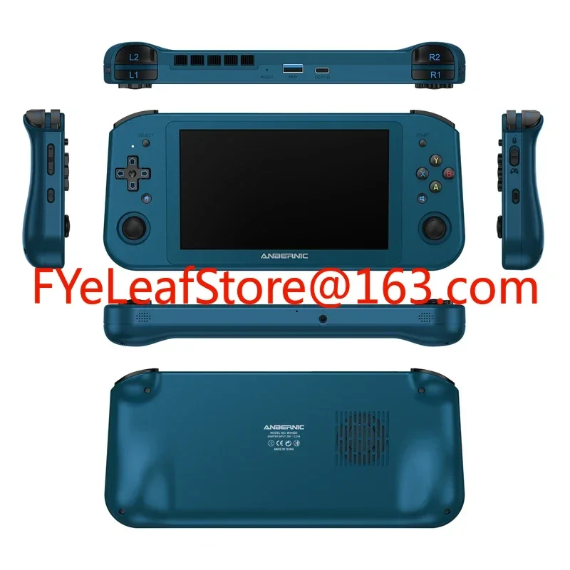 ANBERNIC WIN600 Blue 1TB 16GB Handheld Retro Console Mini PC Gaming SteamOS WIN10 Batocera 5.94 Mobile Portable Game Player