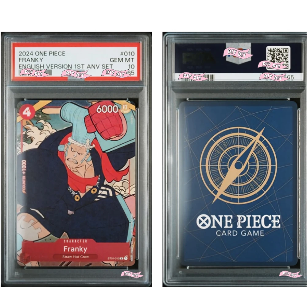 DIY 2024 ONE PIECE FRANKY ENGLISH VERSION 1ST ANNIVERSARY SET #010 10 Points Rating Gift Display Copy Card Dropshipping