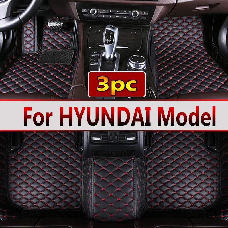 Car Floor Mats For HYUNDAI Genesis Kona Rio Tucson Santa Fe Veracruz Genesis GV80 H1 grand starex Car Accessories 2022 2023