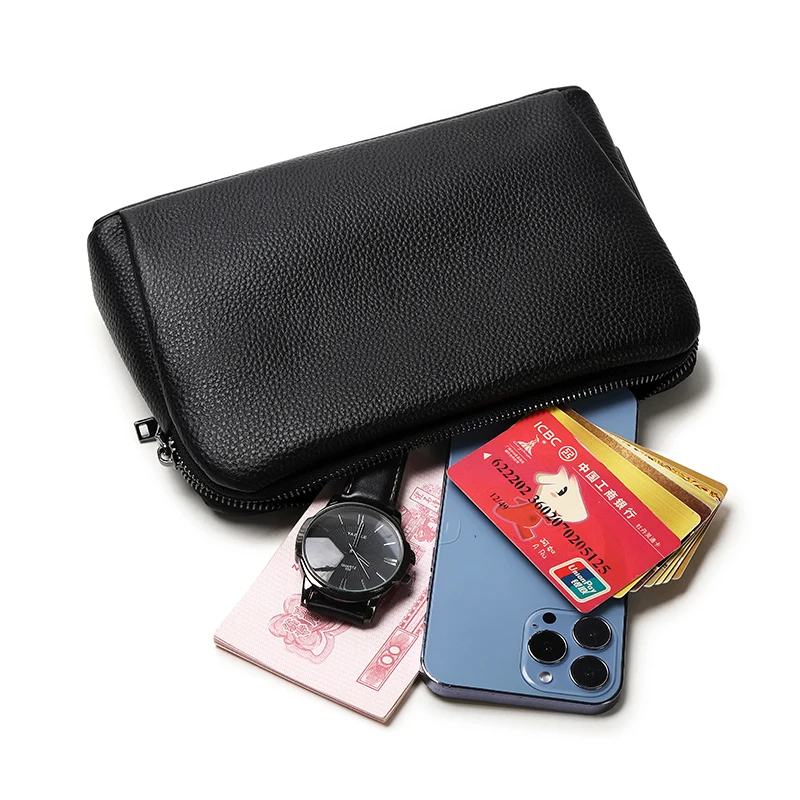 Man`s Fingerprint Lock Handbag Security Wallet