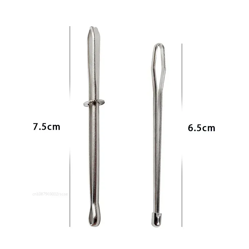 2/1pcs Stainless Steel Garment Clips Sewing DIY Tools Elastic Band Tape Punch Cross Stitch Threader Wear Rope Elastic Clamp