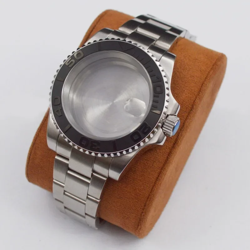 Reloj de hombre de 40mm, caja de acero inoxidable 316L, correa de reloj, pulsera, cristal de zafiro para nh35 nh36, movimiento de esfera Submariner Daytona