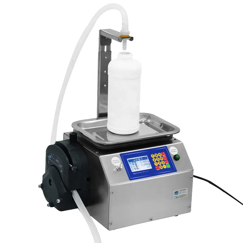 SH-L13 Weighing Filler Chemical Reagent Adhesives Conditioner Shampoo Liquid Semi-automatic Filling Machine