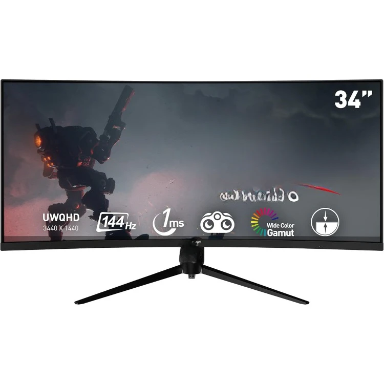 1500R Curvature 21:9 Aspect Ratio Narrow Bezel 1ms 3440 x 1440 (UWQHD) 144Hz Refresh Rate