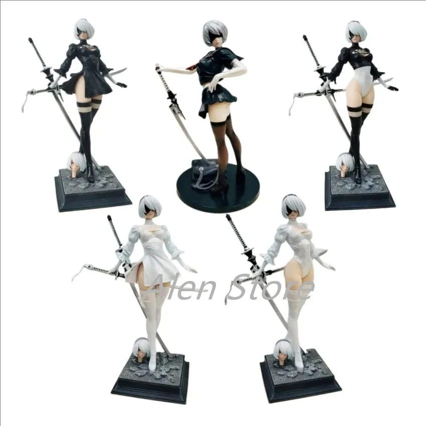 

NieR Automata YoRHa No. 2 Type B figma 2B Lifeform Kaine Nier ПВХ Фигурка Кукла Модель Коллекционная Статуя Фигурка Подарок